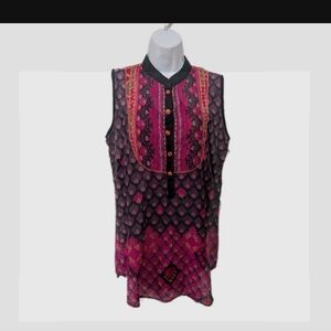 Label Ritu Kumar Tunic Top 4 Indie Artsy Bohemian #8500